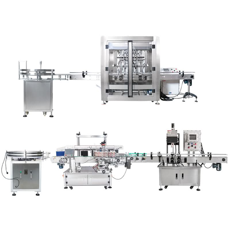 ZONESUN ZS-FAL180EX Explosion-Proof Automatic Explosion-Proof Lubricant Oil Filling Capping Labeling Line