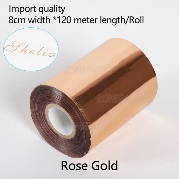 ZONESUN 8cm Hot Foil Stamping Paper Roll for Leather & Packaging Crafts