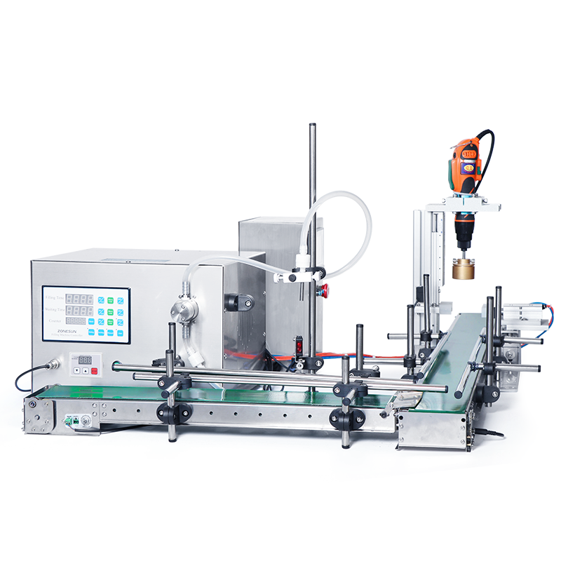ZONESUN ZS‑MPXG1 Automatic Magnetic Pump Liquid Filling & Capping