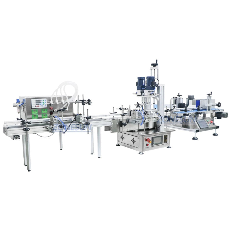 ZONESUN ZS-FAL180 Tabletop Liquid Filling Capping Labeling Line