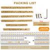 ZONESUN 184-Piece Brass Letter & Symbol Set for Hot Foil Stamping