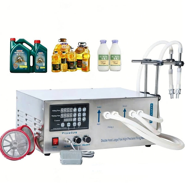 ZONESUN GZ-D1 Semi Automatic 2 Nozzles Diaphragm Pump Liquid Filling Machine