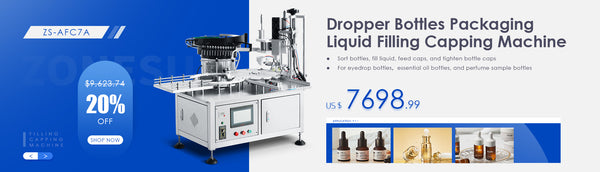 ZONESUN ZS-AFC7A MAGNETIC PUMP LIQUID FILLING CAPPING MACHINE WITH CAP FEEDER