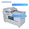 ZONESUN ZS-DZ400 Double Chamber Vacuum Packaging Machine with Date Coder