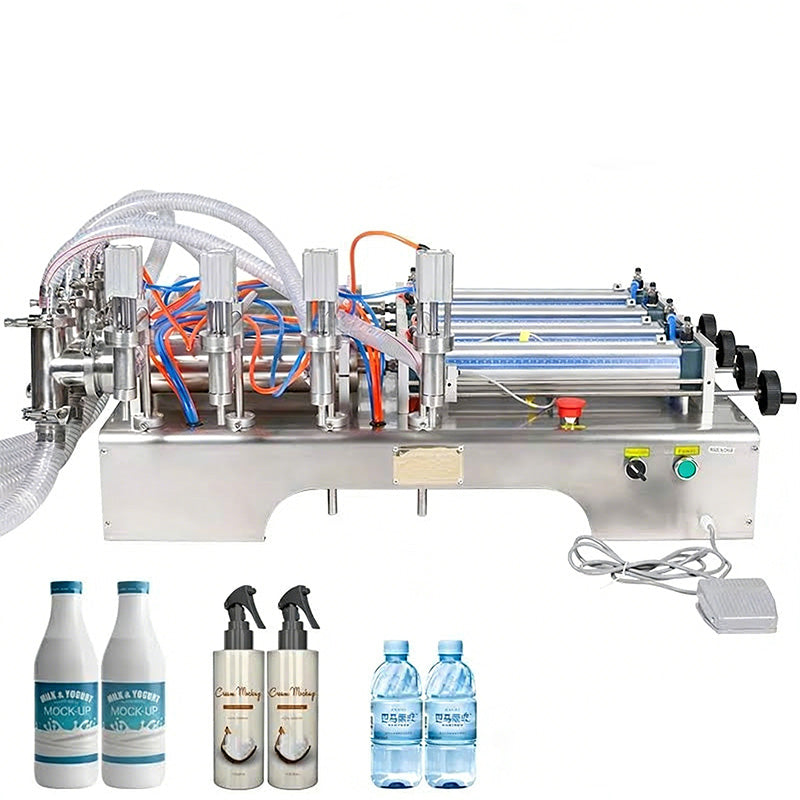 ZONESUN ZS-YT4 Head Pneumatic Liquid Filling Machine Piston Filler