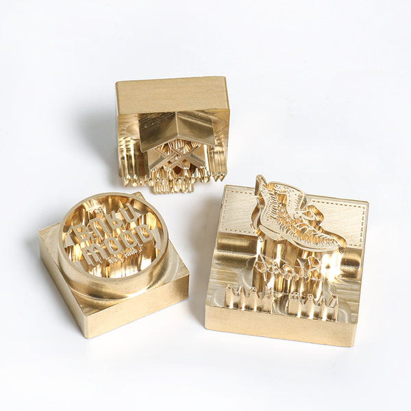 ZONESUN 20mm Thickness Custom Copper Stamp Mold for Embossing & Branding