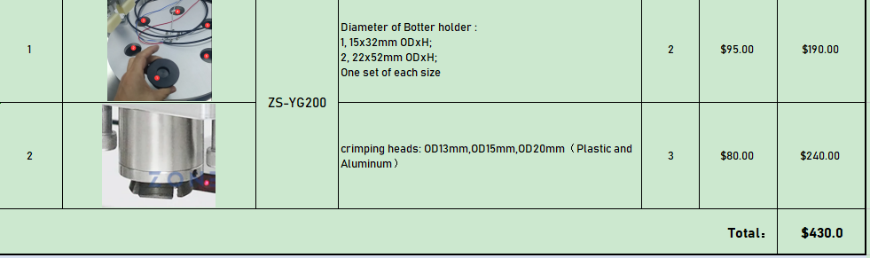 ZONESUN Custom Link - Accessory Payment Link