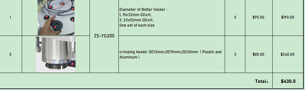 ZONESUN Custom Link - Accessory Payment Link