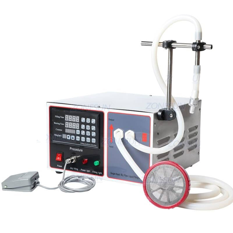 ZONESUN ZS-GFK17B 20-17000ml Semi Automatic Diaphragm Pump Liquid Filling Machine