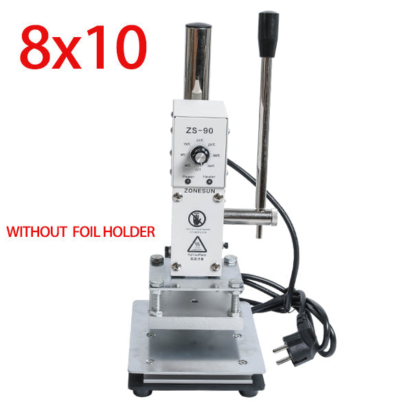 ZONESUN Manual Hot Foil Stamping Machine for Leather and PVC