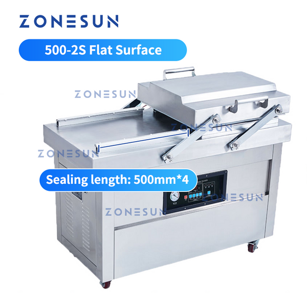 ZONESUN ZS-DZ400 Double Chamber Vacuum Packaging Machine with Date Coder