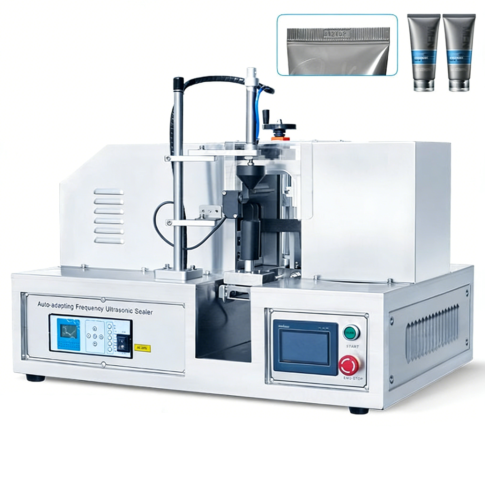 ZONESUN QDFM‑125P Ultrasonic Tube Sealing Machine with Date Coder