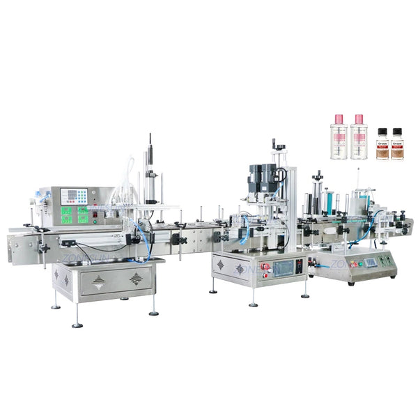 ZONESUN ZS-FAL180C4 Desktop Liquid Filling Capping Labeling Machine Line