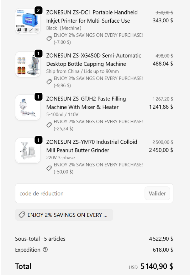 ZONESUN Customized Link - Customized Packaging Solution Link