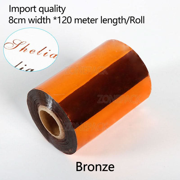 ZONESUN 8cm Hot Foil Stamping Paper Roll for Leather & Packaging Crafts