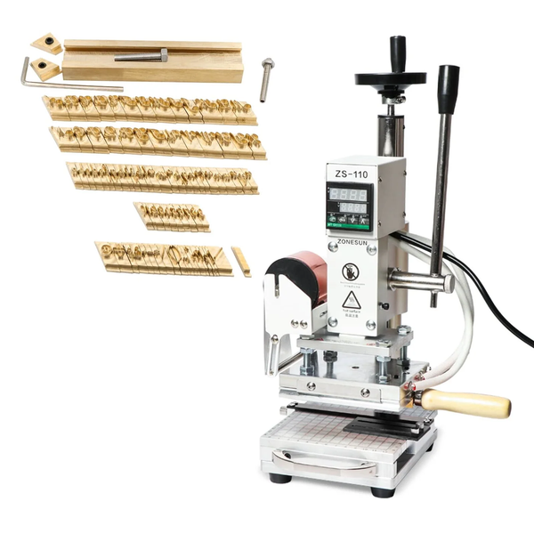 ZONESUN ZS-110 Manual Hot Foil Stamping Machine with Sliding Worktable