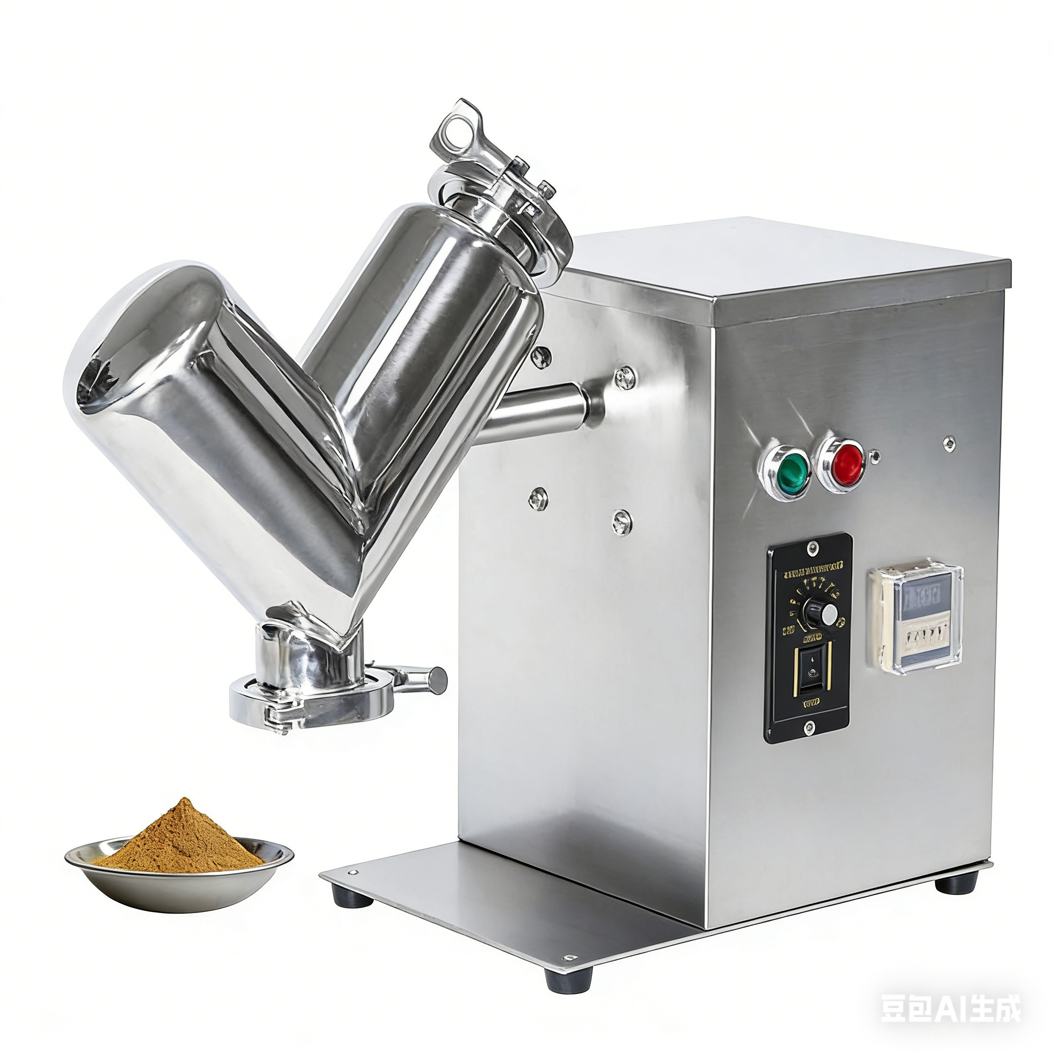 ZONESUN ZS‑V2 Stainless Steel V‑Type Powder Mixing Machine