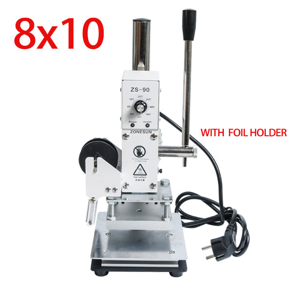 ZONESUN Manual Hot Foil Stamping Machine for Leather and PVC