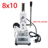 ZONESUN 110V/220V Manual Hot Foil Stamping Marking Machine Leather PVC Printer