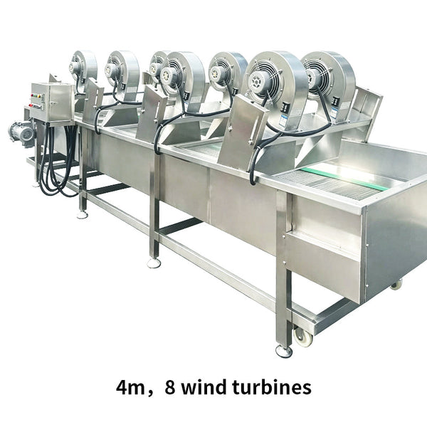 ZONESUN ZS-CT5 Industrial Air Cooling Mesh Belt Conveyor for Roasted Nuts Fried Foods and Food Processing Lines