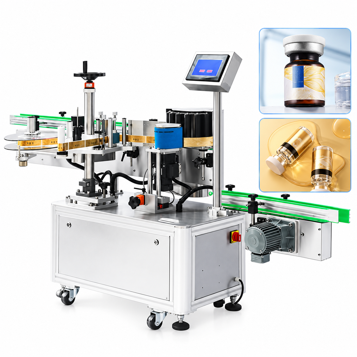 ZONESUN ZS-TB140 Automatic Round Bottle Labeling Machine