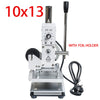 ZONESUN 110V/220V Manual Hot Foil Stamping Marking Machine Leather PVC Printer