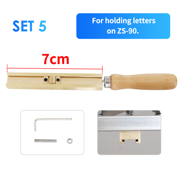 ZONESUN T-slot Letter Holder - 5