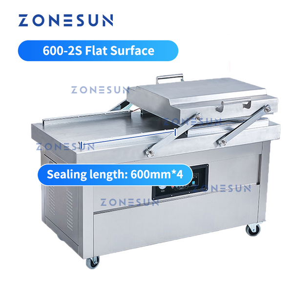 ZONESUN ZS-DZ400 Double Chamber Vacuum Packaging Machine with Date Coder