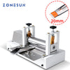ZONESUN ZS-LSF2 Manual Leather Belt Rolling Machine Die Cutter Shoulder Strap Leather Laminating Folding Machine