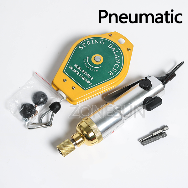 ZONESUN Handheld Electric & Pneumatic Bottle Capping Machine Set