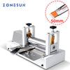 ZONESUN ZS-LSF2 Manual Leather Belt Rolling Machine Die Cutter Shoulder Strap Leather Laminating Folding Machine
