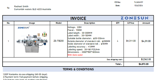 ZONESUN Customized Link - Customized Packaging Solution Link