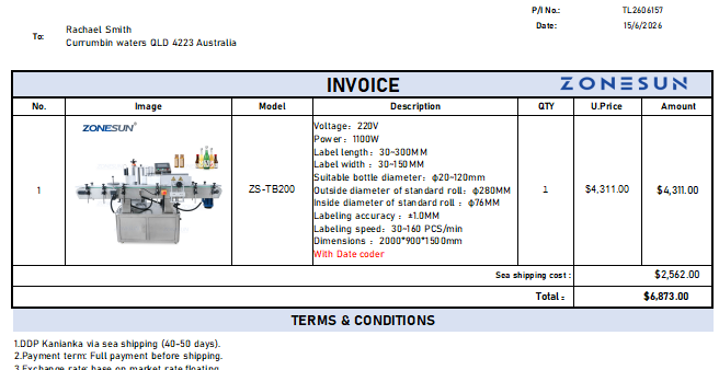 ZONESUN Customized Link - Customized Packaging Solution Link