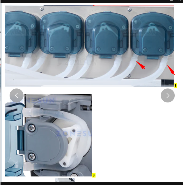 ZONESUN ZS-DTPP100C4 Peristaltic pump Accessory