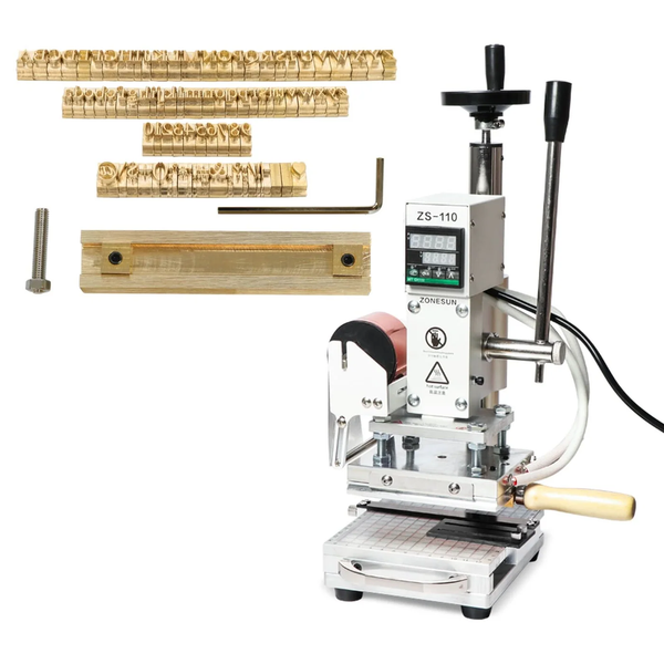 ZONESUN ZS-110 Manual Hot Foil Stamping Machine with Sliding Worktable