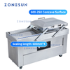 ZONESUN ZS-DZ400 Double Chamber Vacuum Packaging Machine with Date Coder