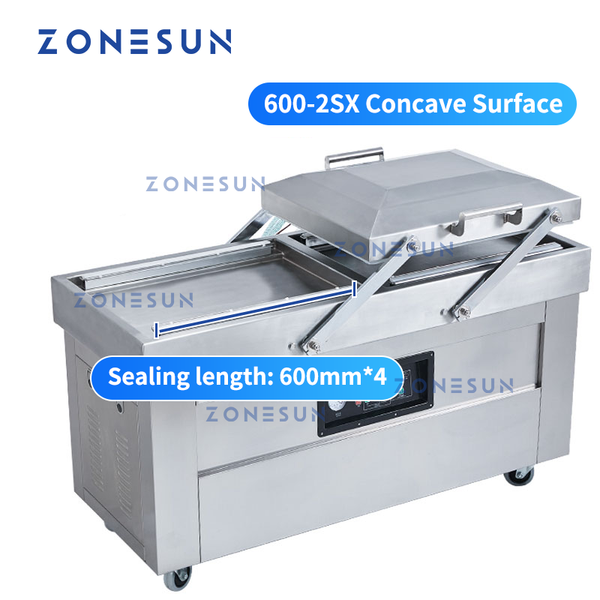 ZONESUN ZS-DZ400 Double Chamber Vacuum Packaging Machine with Date Coder