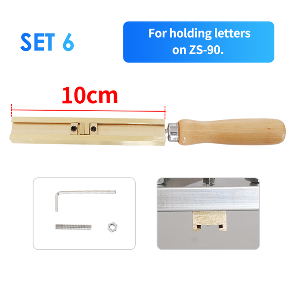 ZONESUN T-slot Letter Holder - 6