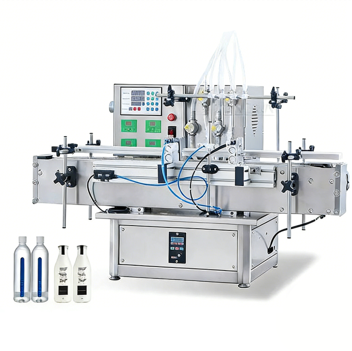 ZONESUN ZS-DTMP4Y 4-Head Magnetic Pump Liquid Filling Machine Tabletop