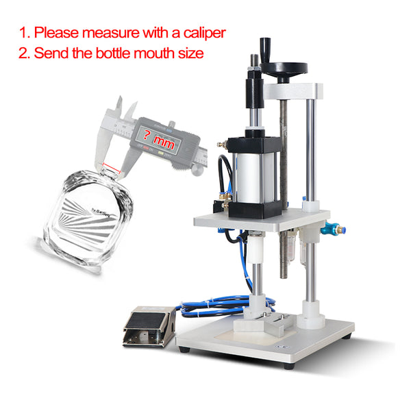 ZONESUN ZS-GK5 13/15/18/20mm Pneumatic Perfume Collar Ring Capping Machine