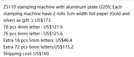 ZONESUN Custom Link For ZS-Customized Machine & Shipping & Price Different Link