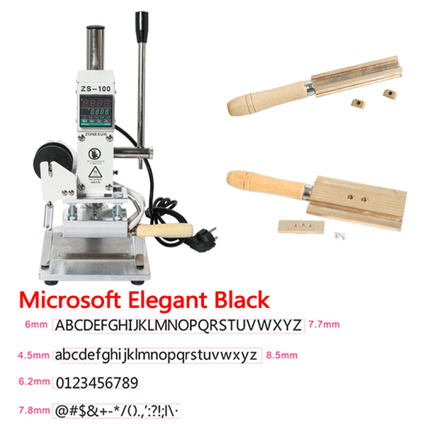 ZONESUN ZS-100A Hot Foil Stamping Machine for Pencils & Leather