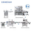 ZONESUN ZS-FAL180EX Explosion-Proof Automatic Explosion-Proof Lubricant Oil Filling Capping Labeling Line