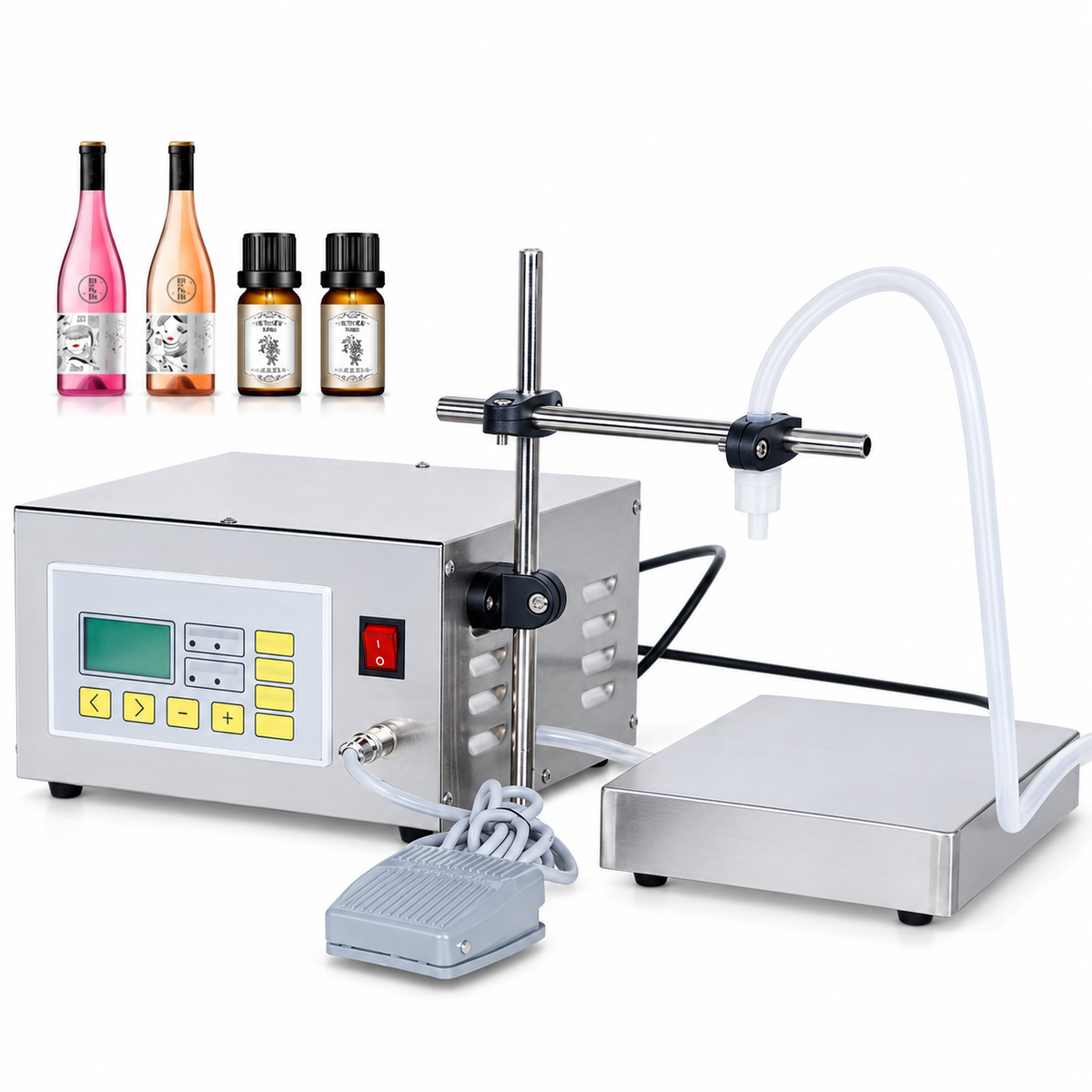 ZONESUN ZS-DP641W Semi-Auto Diaphragm Liquid Weighing Filling Machine 6L