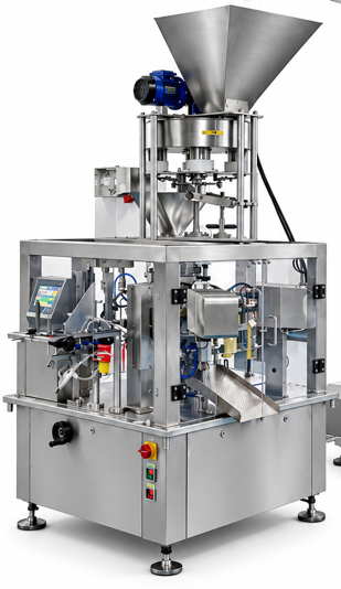 ZONESUN ZS-FM80 6 Station Premade Pouch Packaging Machine Measuring Filling Sealing Equipment