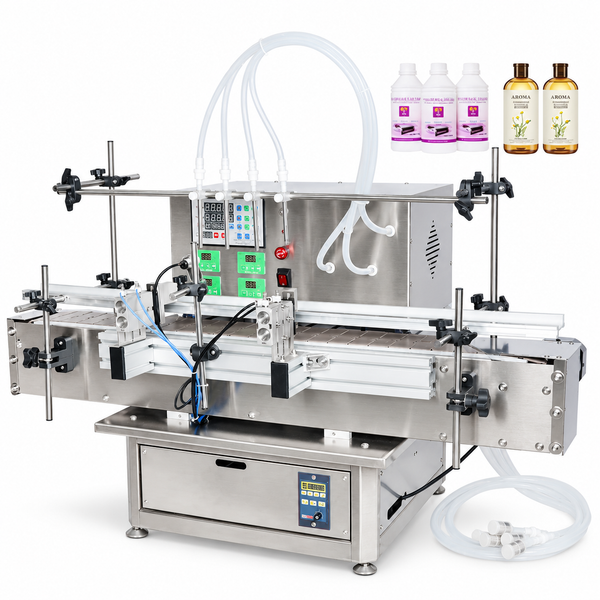 ZONESUN ZS-DTDP-4P Automatic 4-Nozzle Diaphragm Pump Liquid Filler