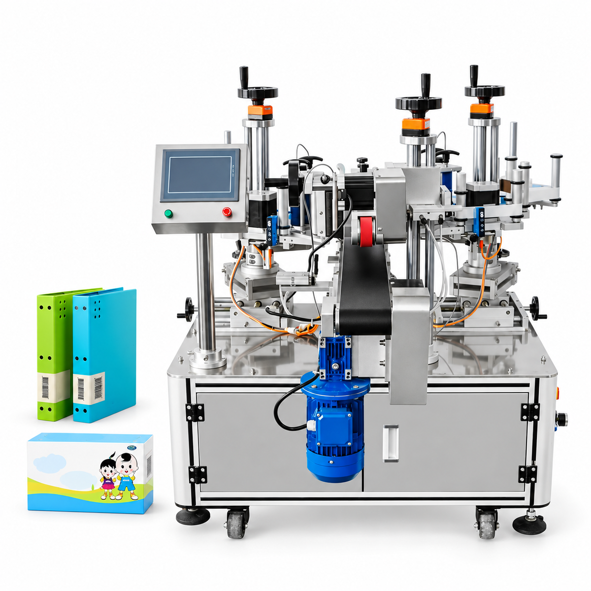 ZONESUN ZS-TB833D Dual-Head Flat Corner Labeling Machine for Seals