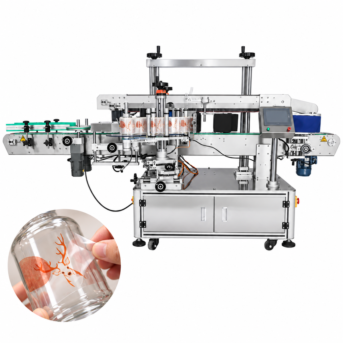 ZONESUN ZS-TB963 Round & Square Bottle Double Side Labeling Machine