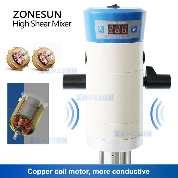 ZONESUN ZS-J301 Digital Emulsifying Mixer | High-Shear Lab Mixing Machine