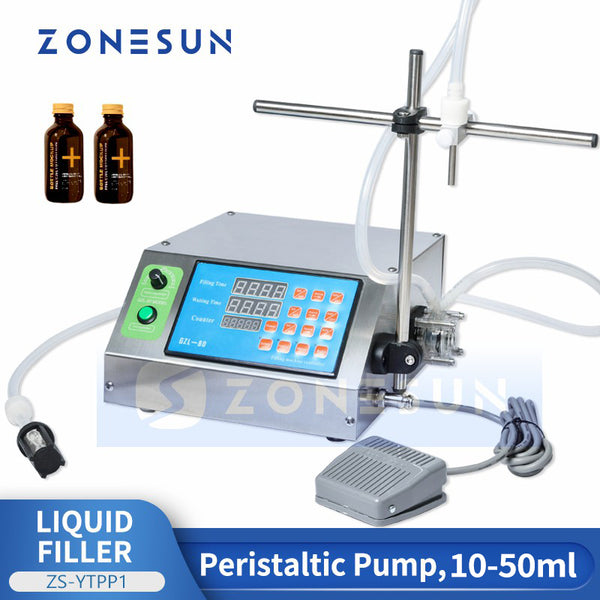 ZONESUN ZS-YTPP1 Single Nozzle Peristaltic Pump Liquid Filling Machine